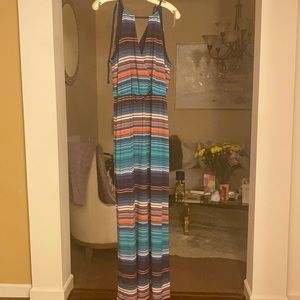 Beautiful multi colored maxi dress!